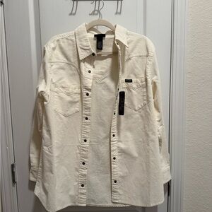 Wrangler Women’s Off-White Corduroy Shirt